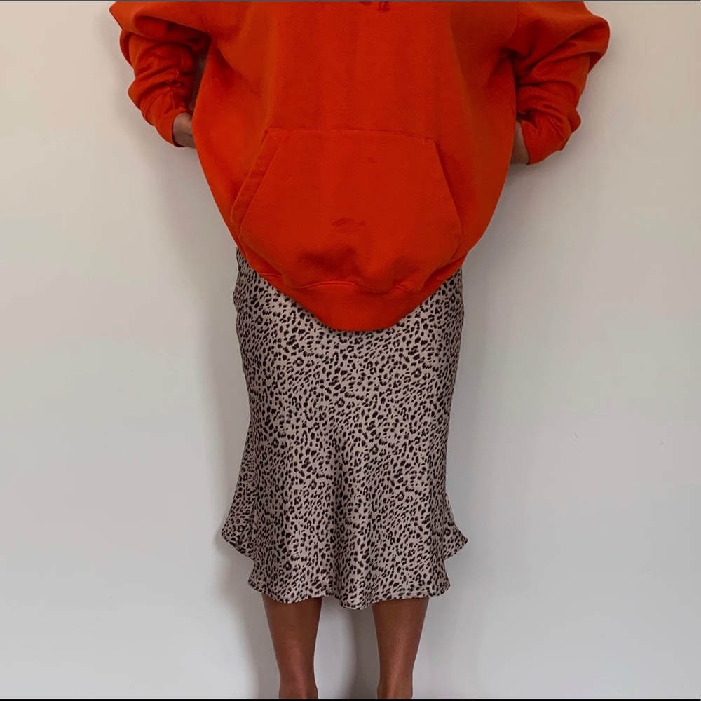 Princess Polly Cheetah Print Silk Skirt🐆